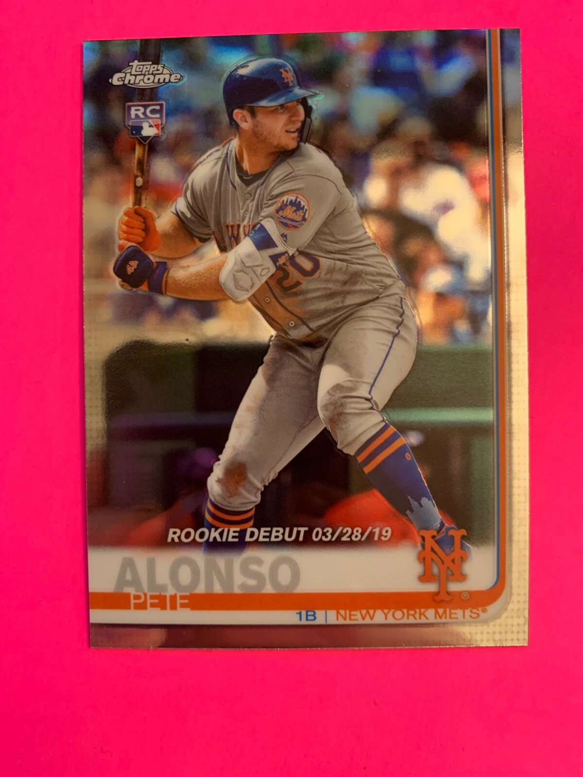 Alonso Rookie Blue 2019 TOPPS CHROME PETE ALONSO ROOKIE CARD ~ #52 | eBay