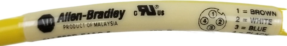 Allen-Bradley 889D-F4AC-5 Cordset 4Pin Female Straight 5m 22AWG Yellow PVC NEW - Image 4 of 4