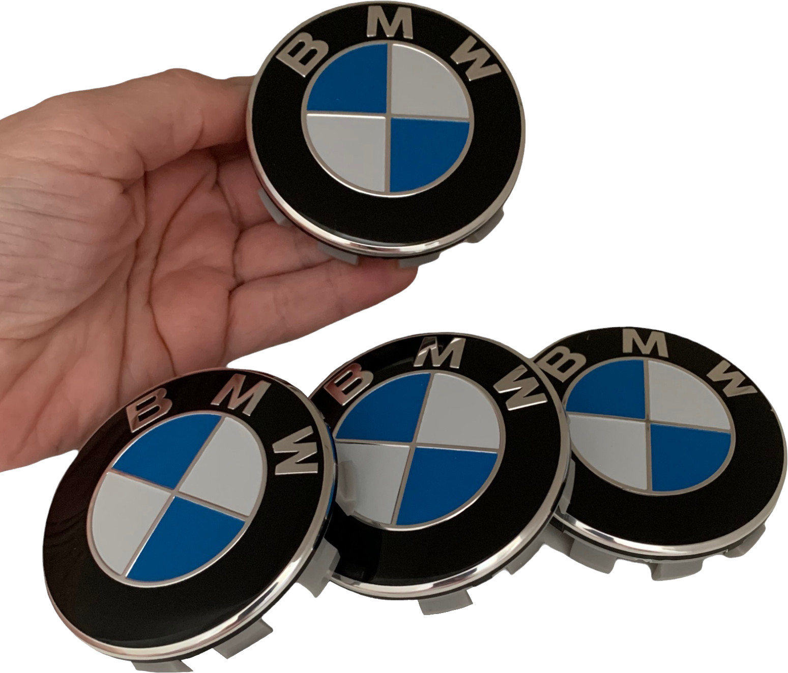 4 pcs BMW Wheel Center Emblem Caps Falak Tayyeb Platinum Government