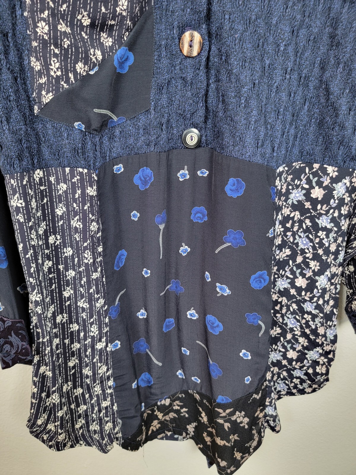 SOMETHING OLD SOMETHING NEW Dress Patchwork Boho … - image 4