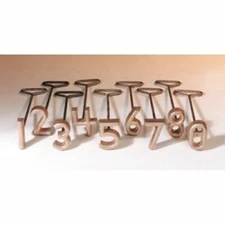 Freeze Branding Iron Brass Set 3" 0-8 Numbers Cattle Identification Brand
