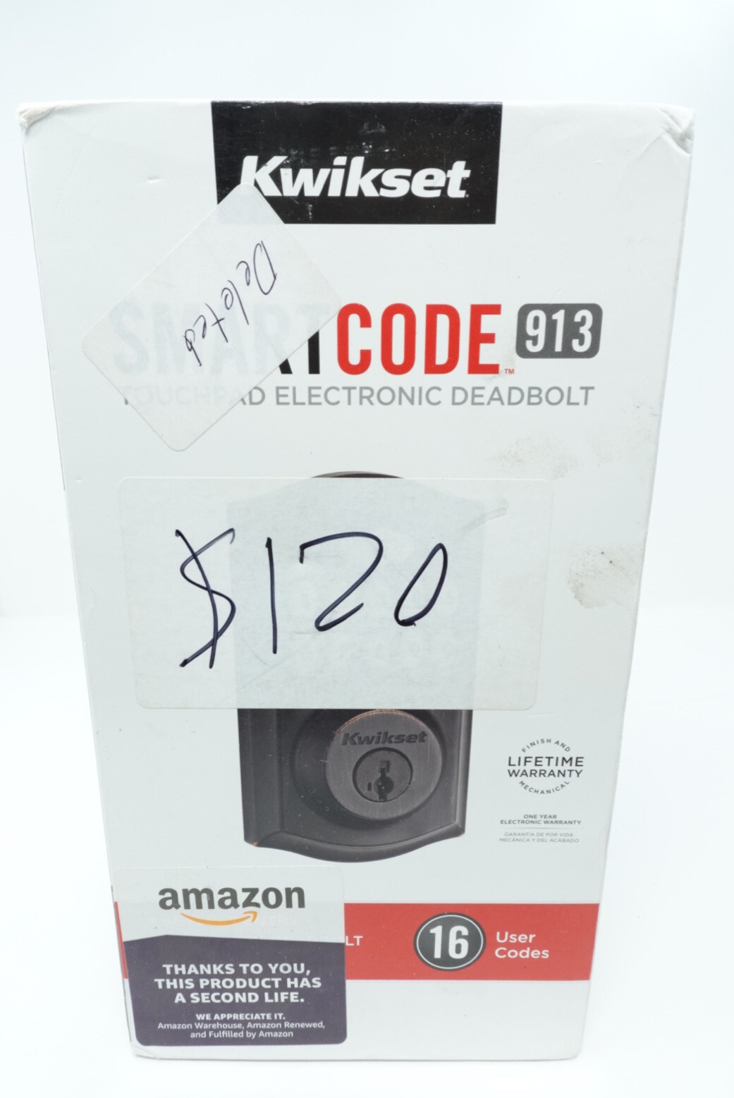 Kwikset Smartcode 913 Touchpad Smartkey Deadbolt with Keyless Entry-image