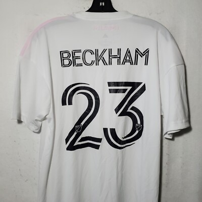Beckham ユニフォーム David Beckham Inter Miami Jersey Authentic Adidas Crew-Neck White