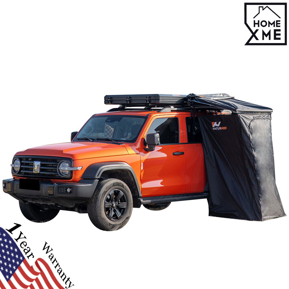 Retractable Car Roof top Popup Toilet Tent Car Shower Tent Shower Awning L shape