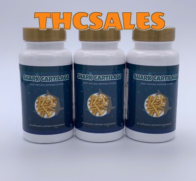 3 Shark Cartilage Joint Relief Arthritis Natural Defense Cartilago Tiburon Pills