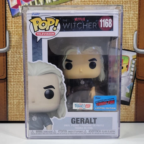 FUNKO POP GERALT 1168 ECCC NYCC OFFICIAL EXCLUSIVE STICKER 🔥NETFLIX THE WITCHER
