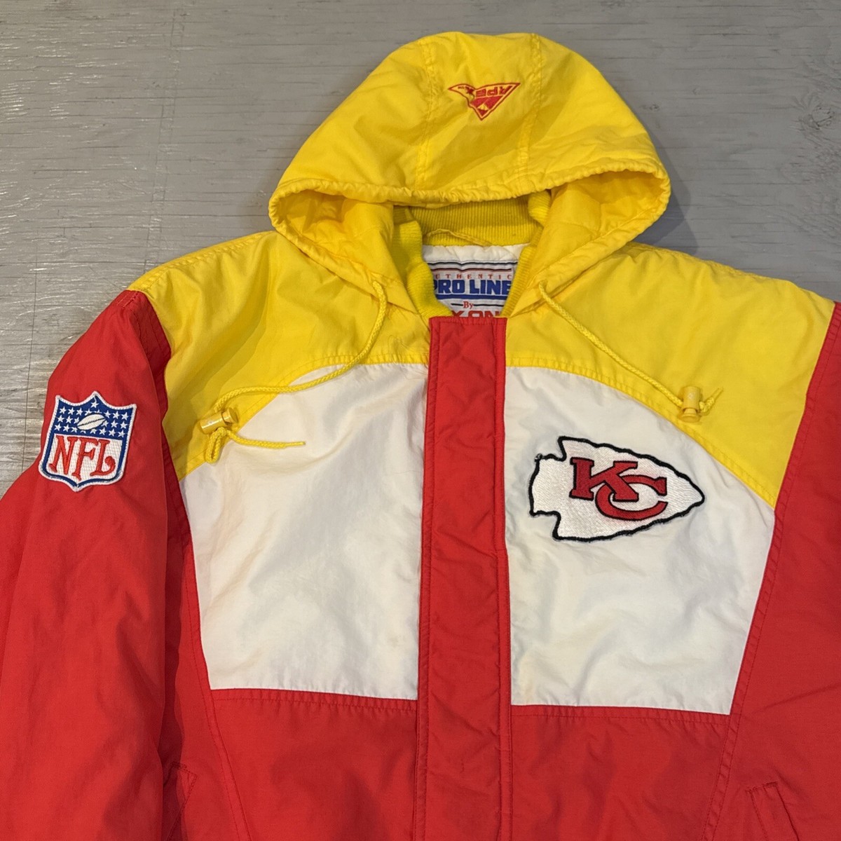 Vintage 90s NFL Pro Line Apex Kansas City Chiefs Full Zip Hooded