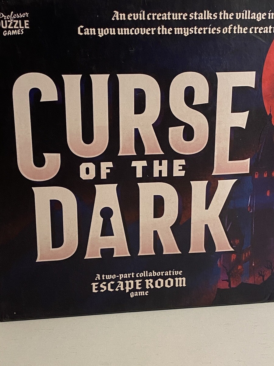 Professor PUZZLE | Curse of the Dark- Escape Room | Gioco di strategia | Età 14+ anni | 1-6 giocatori | Tempo di gioco: 180 minuti