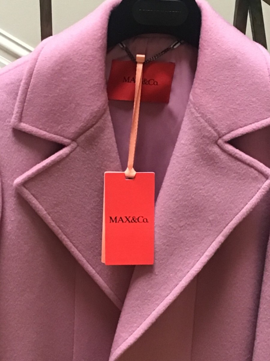 MAX&Co. ピンク ロングコート サイズ00 Max & Co Pink Wool Coat Size 40 Italian New With Tags | eBay