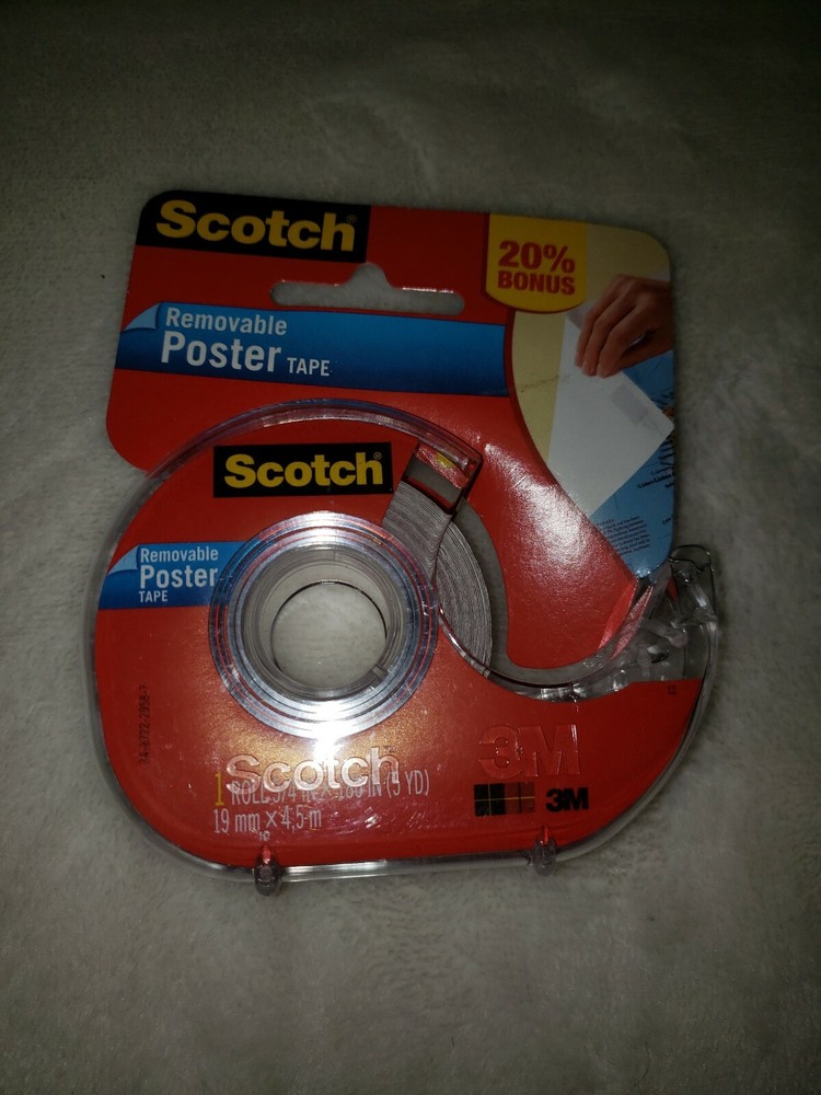 Scotch Removable Poster Tape 1 Roll - 3/4