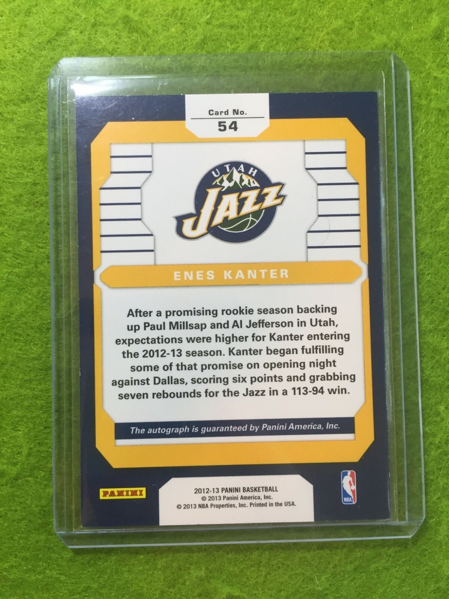 ENES KANTER FREEDOM AUTO ROOKIE CARD UTAH JAZZ RC 2012-13