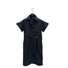 Celine By Phoebe Philo Black Belted Dress Size 36 / S