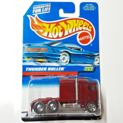 Hot Wheels Thunder Roller Semi Truck - 1995 Collector Edition #483 On Coolest To Collect Card