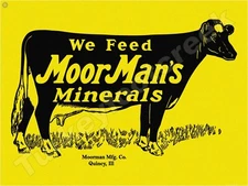 We Feed Morman's Minerals 9" x 12" Metal Sign