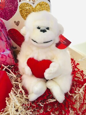 MAMBO by Russ Berrie Fancy White Monkey Plush Perfect for Valentines Day Gift!
