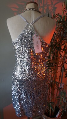 Maner Woman's Glitter Sequin Dress Adjustable Spaghetti Strap Sparkle | eBay Maner Woman's Glitter Sequin Dress Adjustable Spaghetti Strap Sparkle | eBay