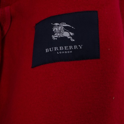 Burberry London Men Vintage Herringbone Toggle Wool Red Harington Duffle Coat 50 - Picture 8 of 12