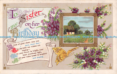 R313505 An Schwester zum Geburtstag Eine Zeit der guten Laune mögest du Schwester haben liebe