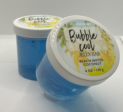 *2 PACK* BEACH WATER COCONUT Bubble Cool Jelly Bar FREE SHIP Bath & Body Works