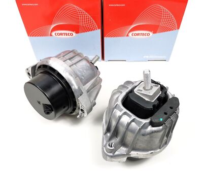2x CORTECO Motorlager Motorhalter für BMW E81 E88 E82 3er E90 E91 E92 E93 X1 E84