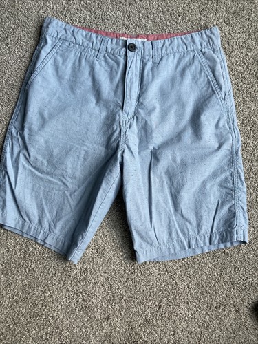 Blue Speckled Chino Flat Casual 