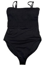 NWT OLD NAVY One Piece Swimsuit XS Black Adjustable Straps