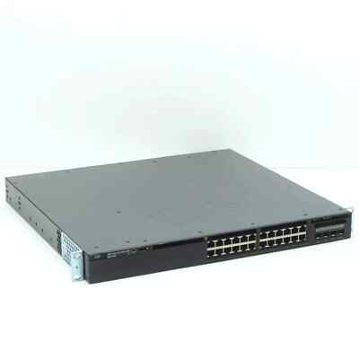 Cisco Catalyst WS-C3650-24PS-S 24 Port L3 Gigabit PoE+ 1U Rack Switch ...