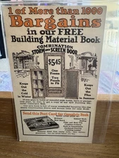 Montgomery Ward Co Chicago Building Material Ad Storm Door Catalog Request 6
