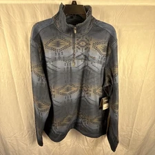 Dakine Men’s  Blue Combo 1/4 Zip Fleece Pullover NWT (MSRP $89) Size Large