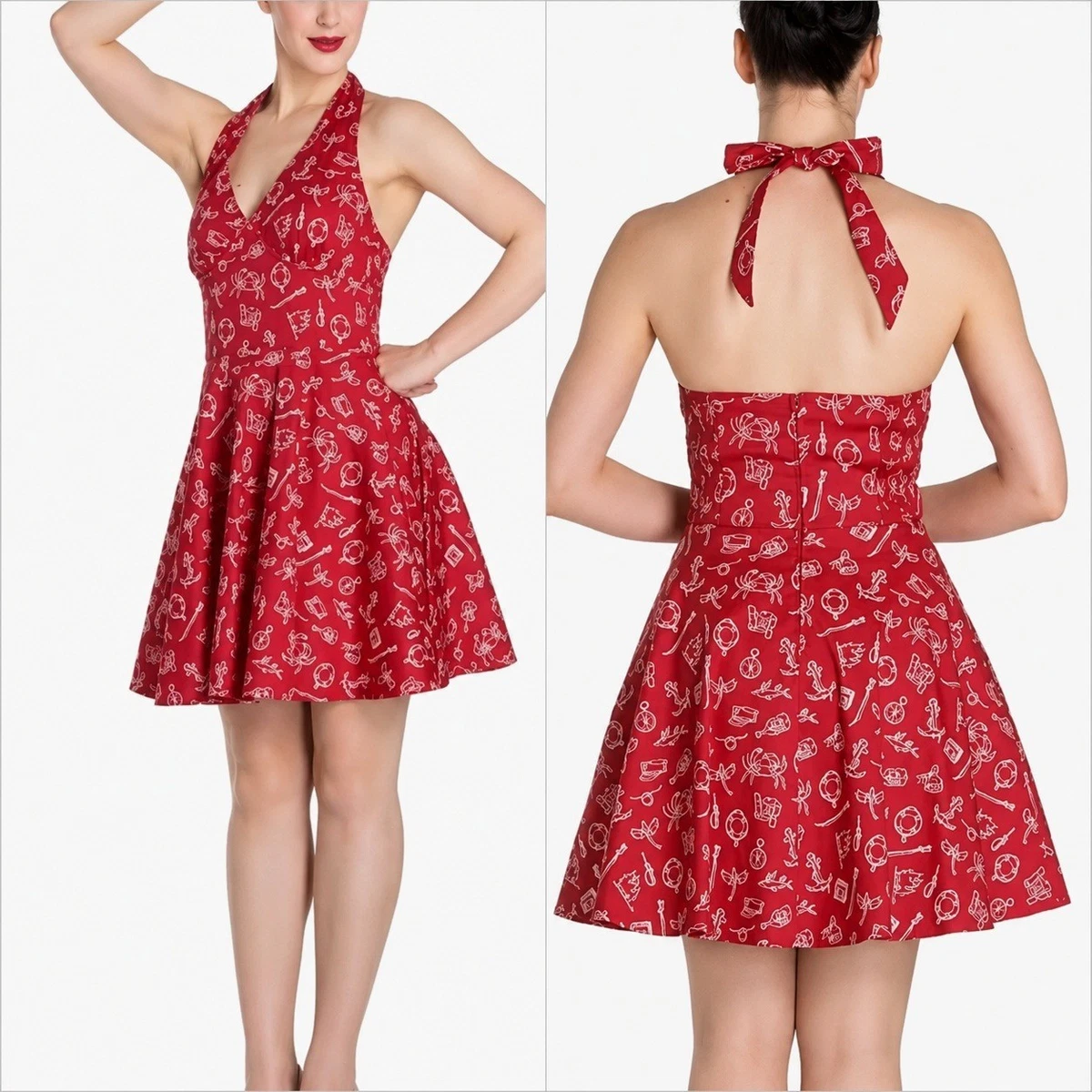 Pinup Dress Cherry for sale | eBay