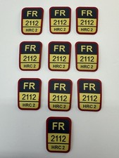 Rasco FR Replacement Patch Lot of 5  Iron-On Flame Resistant Tags  HRC2 2112 W