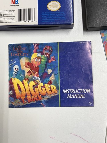 Nes Digger T Rock Complete In Box, Excellent Condition CIB - Picture 5 of 8