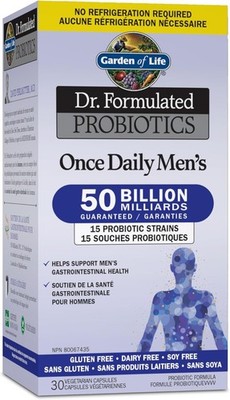 Garden Of Life Dr. Formulated Probiotics Once Daily Men's Support Gut 30pcs NEW