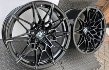 GENUINE 2x 20" BMW M3 M4 G80 G82 826M REAR ALLOY WHEELS ONLY BLACK 8093839