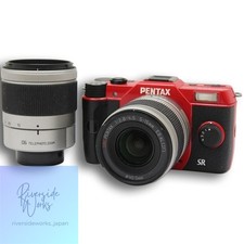PENTAX Q10 Mirrorless Double Zoom Kit Red Used with New SD Card JP