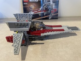 LEGO Star Wars: V-Wing Fighter (6205) W Clone Fighter Pilot And Manual COMPLETE