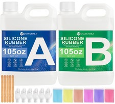 Silicone Mold Making Kit, 210 OZ Super Elastic Liquid Silicone for Fast Curin...