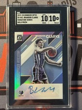 2019-20 Donruss Optic SS-BCL Brandon Clarke Signature Series Silver SGC 10