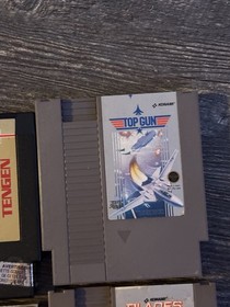 Nintendo NES Games Lot - 6 Games - Blades Of Steel, Top Gun, Arch Rivals -Tested