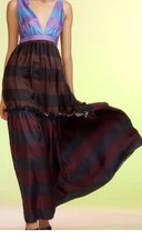 CYNTHIA ROWLEY long silk dress 6 NWOT