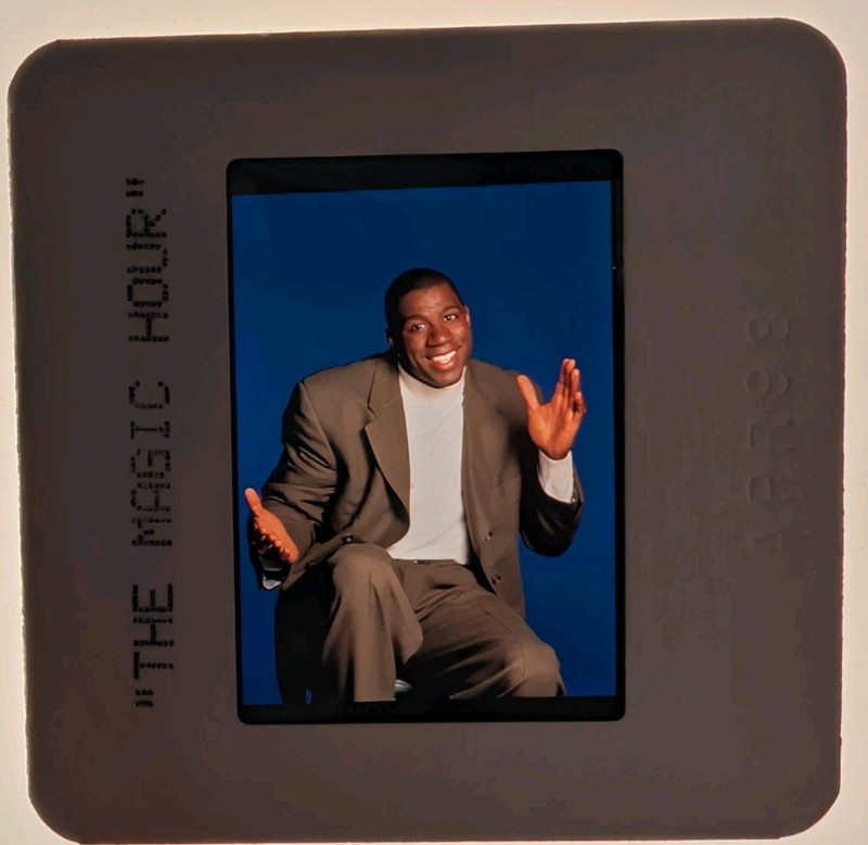 MAGIC JOHNSON THE MAGIC HOUR ORIG 35mm Color Slide A1067