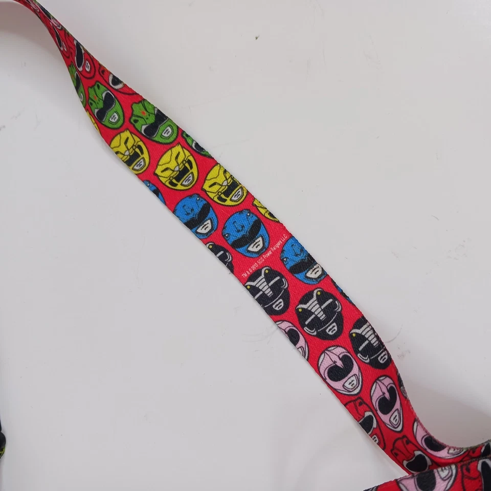 Llavero con cordón vintage Mighty Morphin' Power Rangers soporte para insignia de identificación Foto 4 de 4