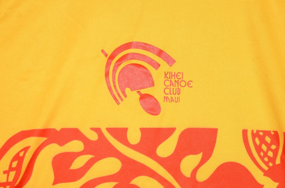 Рубашка мужская Patagonia Capilene маленькая желтая Kihei Canoe Club Maui без рукавов сделано в США - Изображение 2 из 4