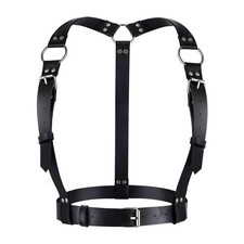 Leather Belt Chain Bra Body Harness Belt Waist Body Chain Party Rave Accessor...