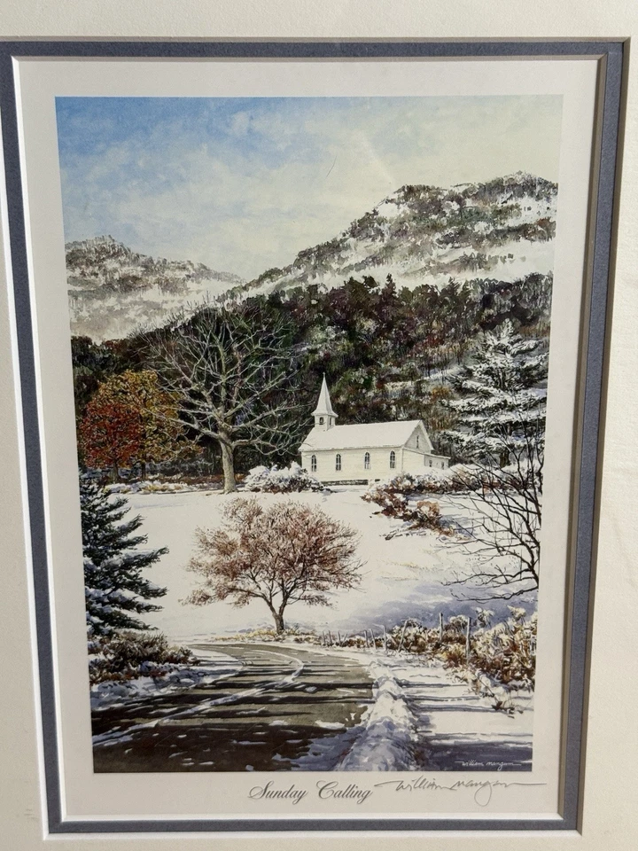 Sunday Calling de William Mangum - Impresión firmada de edición limitada (desgaste menor) Foto 2 de 3