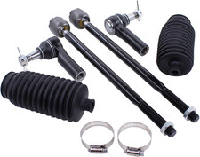 Front Inner and Outer Tie Rod Ends with Boot ...