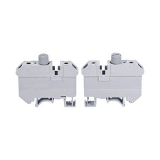 2Pcs UK10 DIN Rail Terminal Block Electronic Circuit General Terminal Screw Type