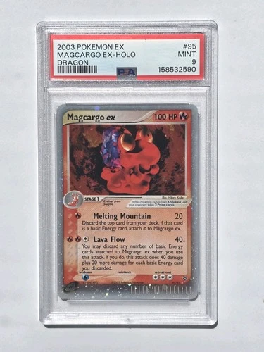 Pokemon Magcargo Ex - 95/97 - Holo - PSA 9