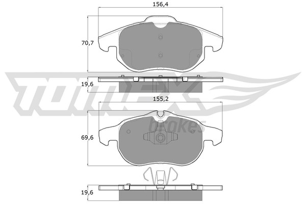 Tomex Brakes BremsbelÄGe Bremsbelagsatz Vorne Saab 9-3 Opel Vectra C Cadillac-image