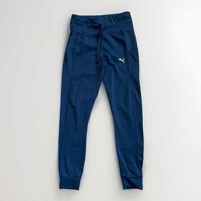 #ad Puma Black Joggers Leggings Pull On Women’s Small Pants Drawstring EUC $13.99